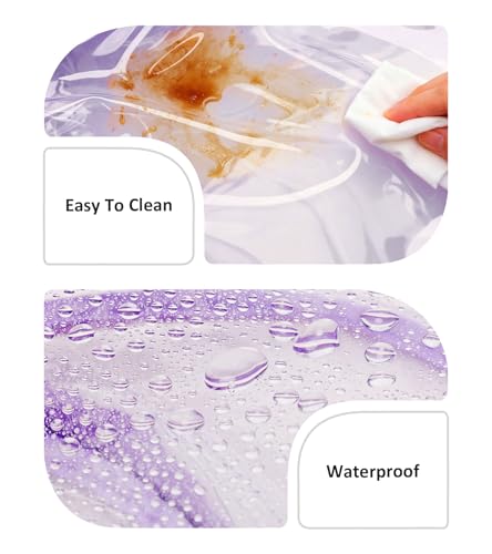 abshoo Big Heavy Duty Clear Backpack for School Girls Transparent Bookbag for Middle High School (Dark Purple) - color: Dark Purple