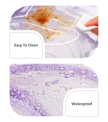 abshoo Big Heavy Duty Clear Backpack for School Girls Transparent Bookbag for Middle High School (Dark Purple) - color: Dark Purple