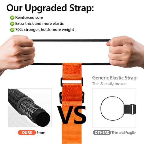 BILIONE Add a Bag Luggage Straps 4 Pack, Adjustable Bungee Elastic Belt to Connect Two Suitcases, Secure Carry On & Travel Essentials (Blue, 4 Pack) - color: Blue, size: 4 Pack