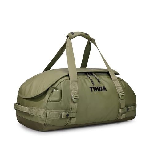 Thule Chasm Duffel bag, Weather-resistant materials, Easy packing, Converts to backpack, Internal pockets, Travel-ready - color: OLIVINE, size: 40L