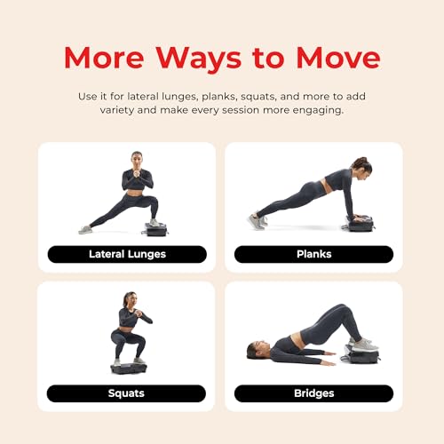Sunny Health & Fitness Fitboard Vibration Platform Exercise Machine with Multiple Speed Settings and Vibration Modes for Multipurpose Workouts - size: 2D
