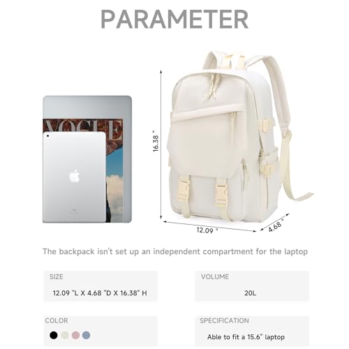 GAEKEAO Classical Basic Travel Backpack for Women and Men Lightweight Travel Workout Sports Backpack Casual Daypack, Beige - color: A02 Beige