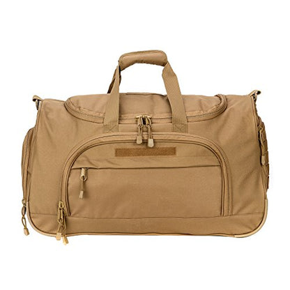 Gym Duffel Bag for Men Sports Duffel Bag with Shoe Compartment (TAN-Model B) - color: TAN-Model B
