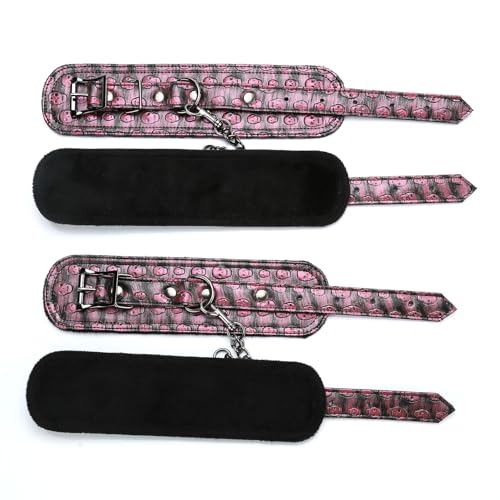 2026 Upgraded Heavy Duty Expandable Spreader Bar – Adjustable PU Straps for Pilates, Yoga - style: Black+PinkKL