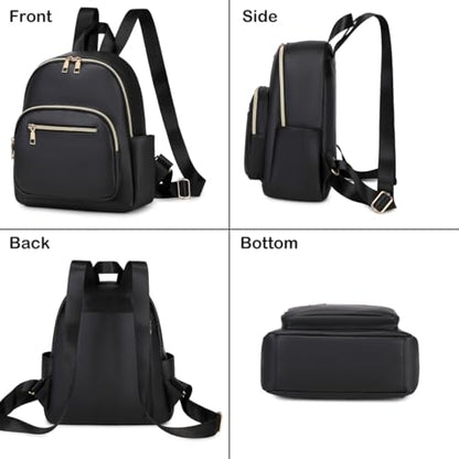 Mini Backpack Purse for Women PU Leather Small Backpack Fashion Multi Pockets Casual Daypacks Ladies Travel Shoulder Bags Burgundy - color: Burgundy