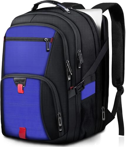 ANTERK Extra Large Backpack, Travel Backpack, Sturdy TSA Water Resistant 17.3 Inch Backpacks, Anti Theft Business Computer Backpacks Gifts for Men Women, Dark Blue - color: Dark Blue, size: 17 inch