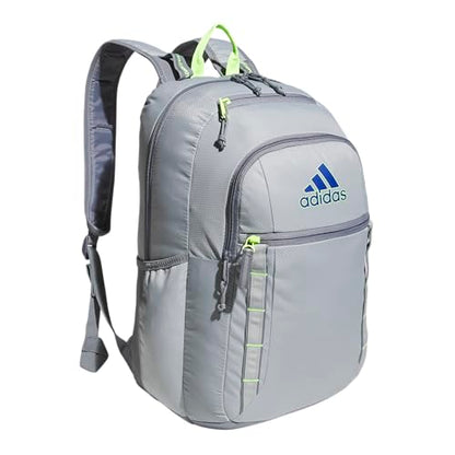 adidas Excel 7 School Backpack for Laptop, Gym and Travel, 34L, Stone Grey/Team Royal Blue/Lucid Lemon Yellow/7, OSFA - color: Stone Grey/Team Royal Blue/Lucid Lemon Yellow/7, size: One Size