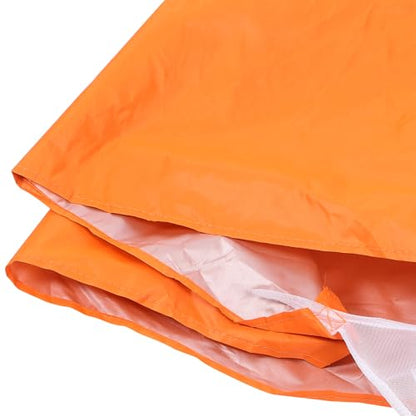 FOMIYES Running Resistance Parachute with Silver-Coated Orange Canopy, Portable Speed Training Equipment for Adult Sprint and Explosive Power Conditioning