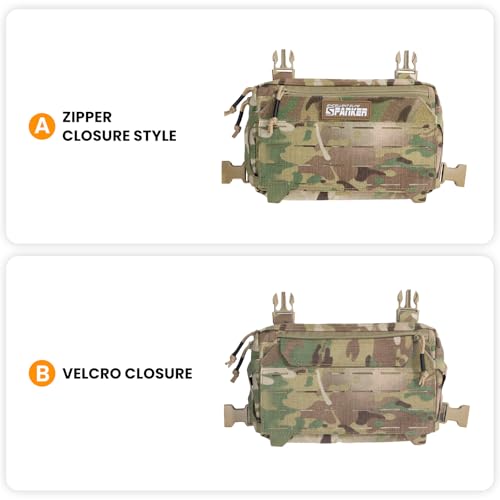 EXCELLENT ELITE SPANKER Tactical Chest Rig Pack EDC Chest Bag Molle Utility Chest Pouch for Outdoor Hunting Workouts Hiking - color: Multicam