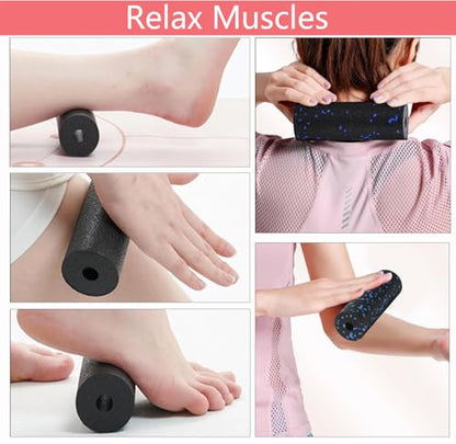 Extra Mini Foam Roller - High Density Massage Roller, Extra Small Yoga Roller for Physical Therapy, Myofascial Release, Deep Tissue & Muscle Recovery of Arms and Legs - color: Red