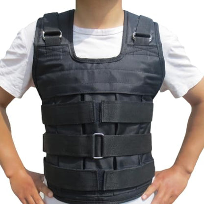 YIJU Adjustable Weighted Vest, Weighted Jacket, Weight Vest for Running, Weightlifting, Jogging, Boxing, Weights Not Included