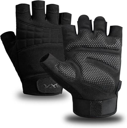 VWX Anti-Slip Gel Palm Workout Gloves for Men and Women - with Sweat-Wicking Fabric for Gym,Weight Lifting, Cycling, Weightlifting, Exercise, Climbing - size: X-Large