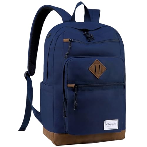 Chase Chic School Backpack for Men Women,Water Resistant Bookbag/Schoolbag/Daypack for Teen Boys Girls High School,College,Work,Travel Blue - color: Blue