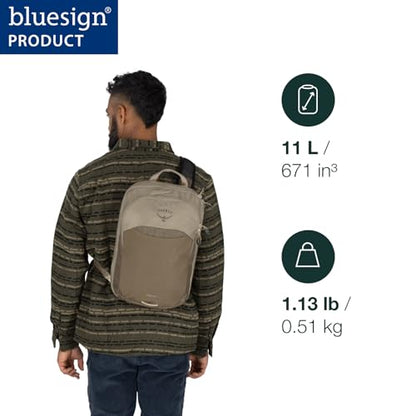 Osprey Nebula Shoulder Sling Bag - Crossbody Backpack with Laptop Sleeve and Bottle Pocket, Graphite Purple Heather - color: Graphite-purple Heather