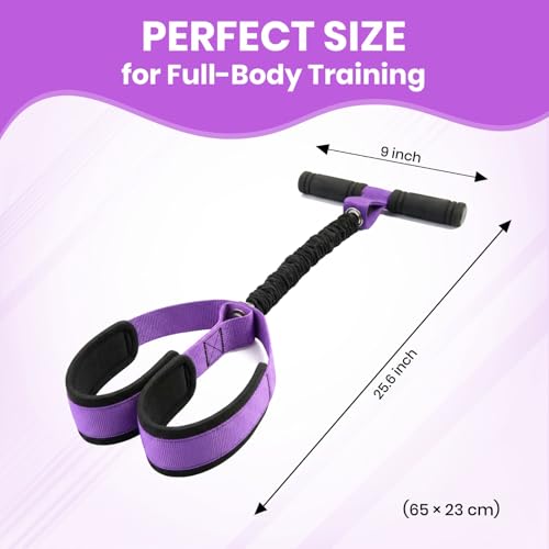 Premium Resistance Bands with Handles, 75LBS Heavy Duty Exercise Pedal Band for Full Body Workout, Legs and Arms Training, Pull Up Assistance Gym Equipment, Home Pilates Board Tool