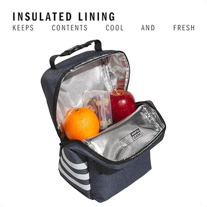 adidas Kids Santiago Lunch Bag - color: Twill Onix Grey/Black/3