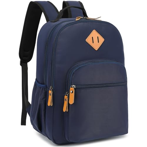 Leaper Travel Backpack for Women Laptop Backpack for Men Water-resistant School Backpack for Girls Kid Boys Back Pack Casual Daypack Satchel Dark Blue - color: Dark Blue 8005up, size: X-Large