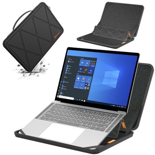 Smatree MS63 Hard EVA Protective Sleeve Case with Stand Compatible for 14 inch HP Laptop 14-dq0040nr/14t-dq300/14t-dq500/14-fq2097nr, Stream 14, HP 240 G8 Laptop - color: MS - Black, size: For 14 inch HP Laptop 14/14t/HP 240 (MS63)