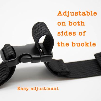 Backpack Chest Strap, Universal Add on Adjustable Sternum Strap, Chest Belt Replacement, with Heavy Duty Quick Release Buckle Clip, for Travel, Hiking, Camping, School - color: Black