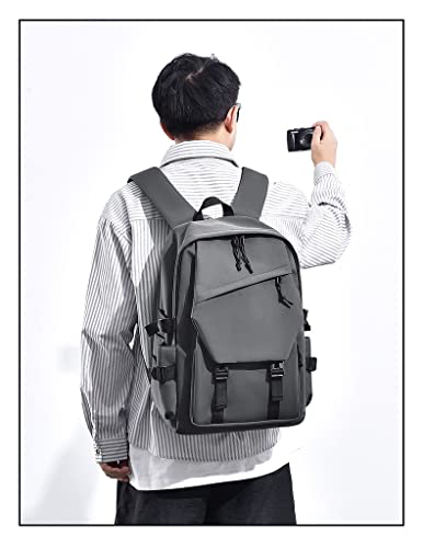 Leisure, College Backpack, Outdoor Travel Backpack, Stylish Lightweight Backpack. (Grey) - color: Grey