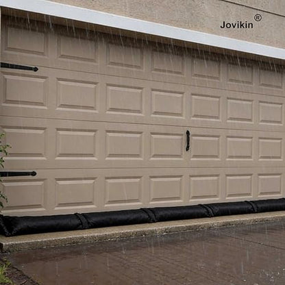 Water Activated Flood Barriers - Sandless Sand Bags with Handles, 3/4/6/8ft Sizes for Home Garage Kitchen Bathroom Flood Protection (8ft Flood Barrier (2-PK)) - size: 8ft Flood Barrier (2-PK)