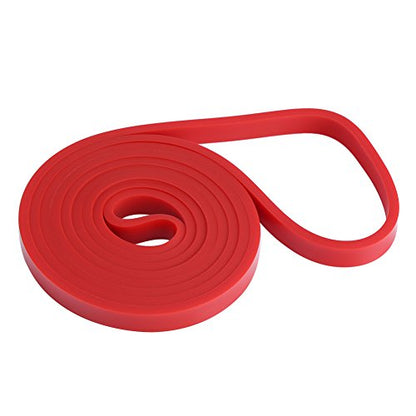 Yoga Stretch Band, 4 Colors Latex Pull Up Fitness Stretch Bands, Elastic Strap Yoga Exercise Loop(2080 * 0.45 * 13mm-Red)