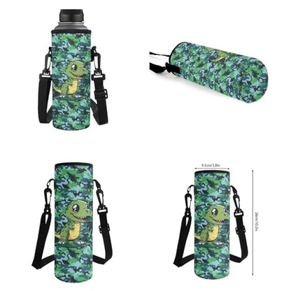 Dinosaur Camouflage Backpack for Boys Elementary Middle School Students Bookbag with Lunch Bag Pencil Case Water Bottle Holder Perfect for Student Back to School Supplies Gifts - color: Dinosaur Camouflage