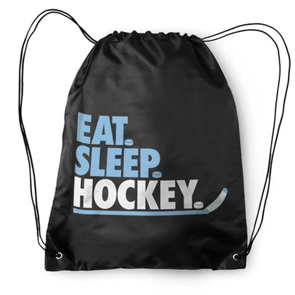 ChalkTalkSPORTS Hockey Sport Pack Cinch Sack | Eat Sleep Hockey