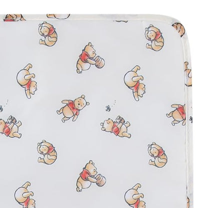 Disney Winnie the Pooh Baby Multi-Functional Diaper Bag Backpack with Changing Pad, Stroller Attachment and Insulated Bottle Holder Pockets