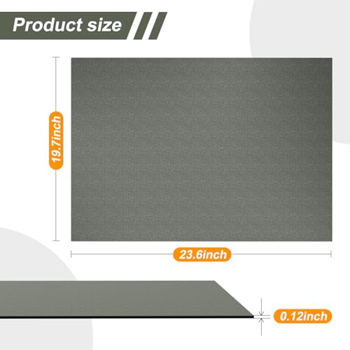 Double Non-Slip Workout Mat for Ellipse Leg Exerciser, Ellipse Machine Mat, Exercise Mat for Under Desk Ellipticals, Suitable for Electric Seated Foot Pedal Exerciser, 23.6" × 19.7" - size: 19.7"L x 23.6"W x 0.1"Th