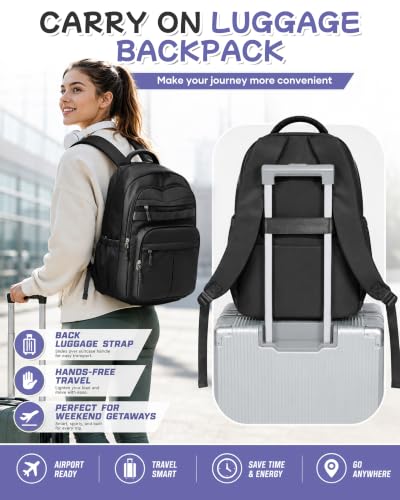Black Backpack for School, High School Bookbag Back Pack for Teens Girls Boys, Lightweight College Backpack Book Bag for Women Men, Simple Casual Daypack Backpack Mochilas Escolares para Adolescentes - color: A2-black