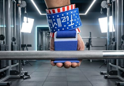 Heavy Duty Lifting Hooks with Wrist Support (Pair) - Nylon Weightlifting Hooks for Deadlifts, Pull Ups, Rows & Shrugs - Durable Straps with Cushioned Wrist Padding