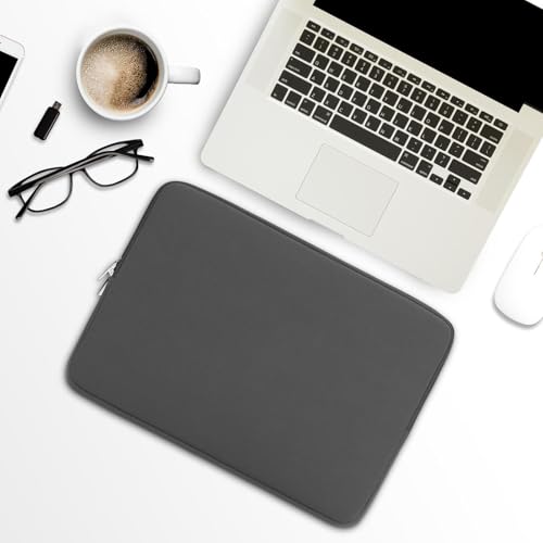 RAINYEAR 13 Inch Laptop Sleeve Compatible with 13.3" MacBook Air/Pro M1 M2 M3 M4 M5 A3449 A3240 A3113 A2681 A2338 Carrying Computer Bag Protective Cover Case(Gray) - color: Gray, size: 13"