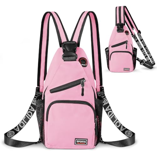 Crossbody Backpack Convertible Sling Bag for Women Men with Adjustable Strap Small Casual Daypack for Hiking Traveling (Small, 11-Inch, Pink) - color: Pink, size: 11-Inch