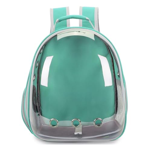 Cat Bubble Backpack Carrier for Small Medium Dogs Cats Carrying Bag, Airline Approved Pet Travel Carrying Bag Dog Hiking Walking Outdoor Backpack (Green) - color: Green
