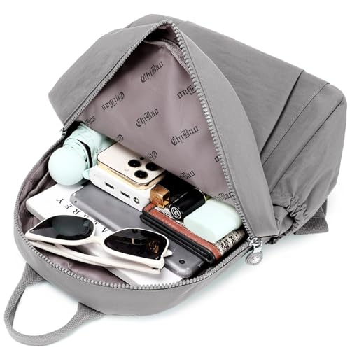 Mini Backpack Purse for Women, Stylish Daypack Shoulder Bag, Small Lightweight Daypack for Work Travle College (A- Light Grey) - color: A- Light Grey