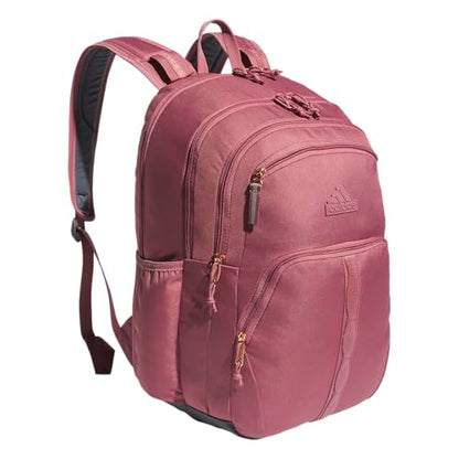 adidas Prime 7 Backpack for Laptop, School and Travel, 37L - color: Preloved Crimson/Rose Gold/2
