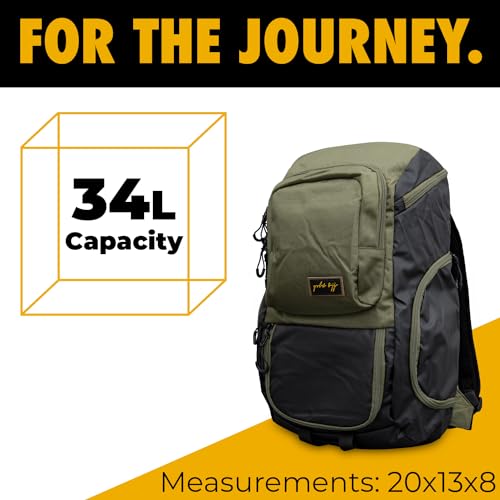 Gold BJJ Jiu Jitsu Backpack - Heavy Duty Gym Bag with Waterproof Gi Pocket - color: Olive