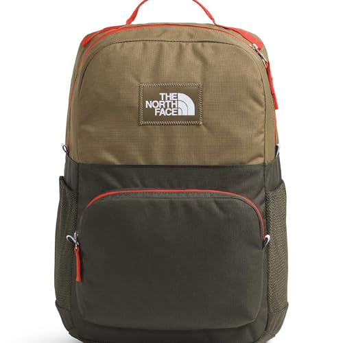 The North Face Teen Chuckwalla Daypack - Travel Backpack, Laptop Sleeve, Reflective Safety Details, Adjustable Strap, Cedar/New Taupe Green/Lava Red, One Size - color: Cedar/New Taupe Green/Lava Red