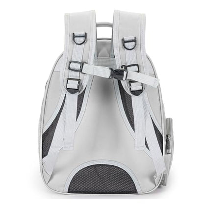 Cat Bubble Backpack Carrier for Small Medium Dogs Cats Carrying Bag, Airline Approved Pet Travel Carrying Bag Dog Hiking Walking Outdoor Backpack (Gray) - color: Gray