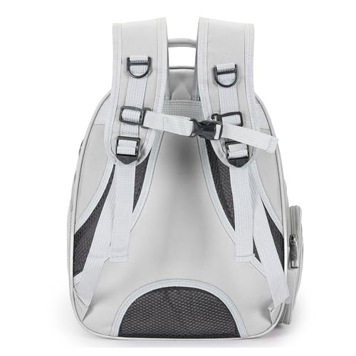 Cat Bubble Backpack Carrier for Small Medium Dogs Cats Carrying Bag, Airline Approved Pet Travel Carrying Bag Dog Hiking Walking Outdoor Backpack (Gray) - color: Gray