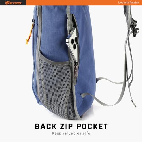 SKYSPER Small Daypack 10L Hiking Backpack Packable Lightweight Travel Day Pack for Women Men - color: Royalblue, size: 10l