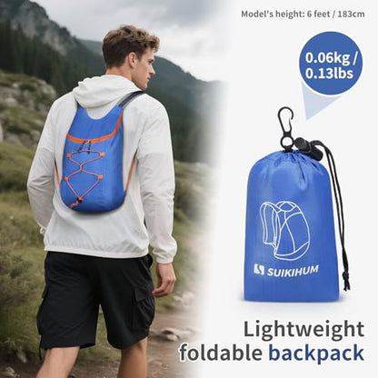 20L Small Hiking Backpack Lightweight Packable Daypack Blue - color: Blue