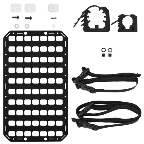 Portable MOLLE Panel Organizer Rigid Insert Backpack,with QLS Adapter Base(3 Types), for Tactical IFAK Pouch Gun Holster Holder Mount (8x12.5) - color: MP-03(ACC-04)