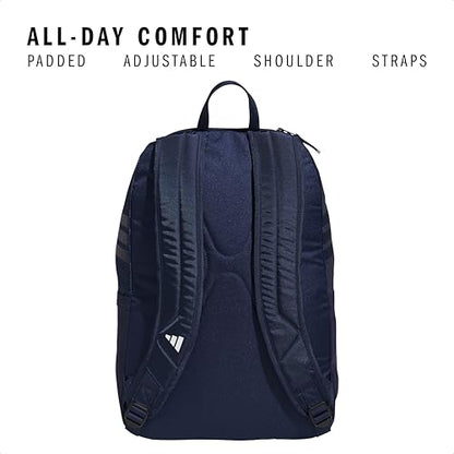 adidas Stadium 4 Soccer Backpack – Team Sports Bag with Ball Pocket, 36L - color: Navy Blue 2/4.0