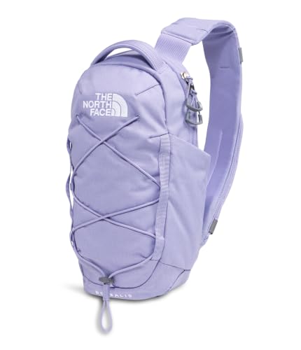 THE NORTH FACE Borealis SIing Bag | Crossbody Adjustable Strap, Water Repellent Finish, Multiple Compartments, Tablet Sleeve - color: Pale Plum Light Heather/Pale Plum