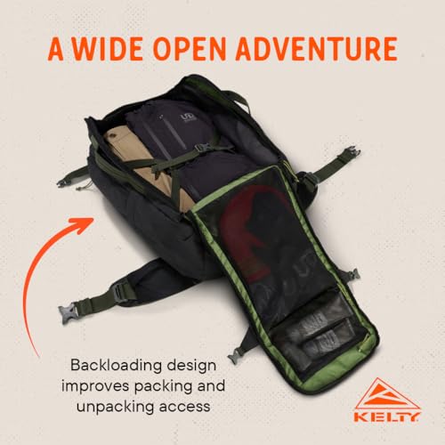 Kelty | Redwing Traveler Backpacks, Travel Pack for Adventure Travel - color: Black, size: 40L