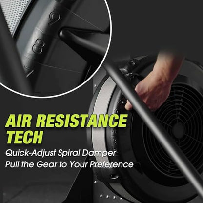 Ski Exercise Machine, GMWD Ski Equipment Indoor Aerobic Wind Resistance Machine, Indoor Strength Training Home Gym Equipment - color: Green