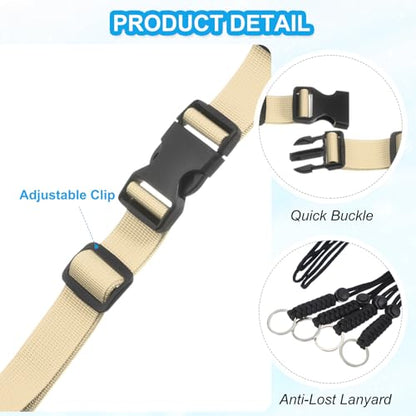 PATIKIL Backpack Chest Strap Set, 2Pcs Replacement Strap, Light Yellow - color: Light Yellow