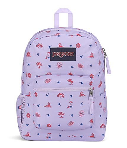 JanSport Cross Town Backpack 17" x 12.5" x 6" - Simple Bag for Everyone with 1 Main Compartment, Front Utility Pocket - Premium Class Accessories - Lagoon Luau - color: Lagoon Luau
